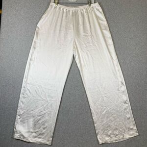 Princess Polly wide leg satin pant womens 10 elastic 100% polyester